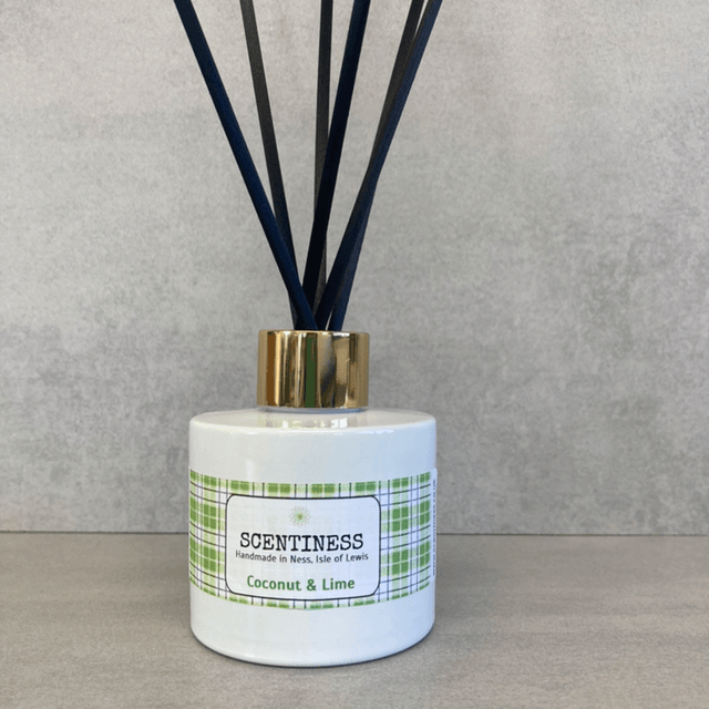 Reed Diffuser 100ml, White Glass Bottle