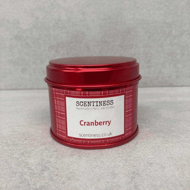 Red Tin Cranberry Candle